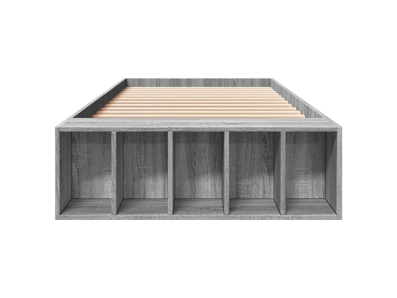 Lit simple- lit adulte -  cadre de lit sans matelas sonoma gris 90x200 cm  - Conforama C