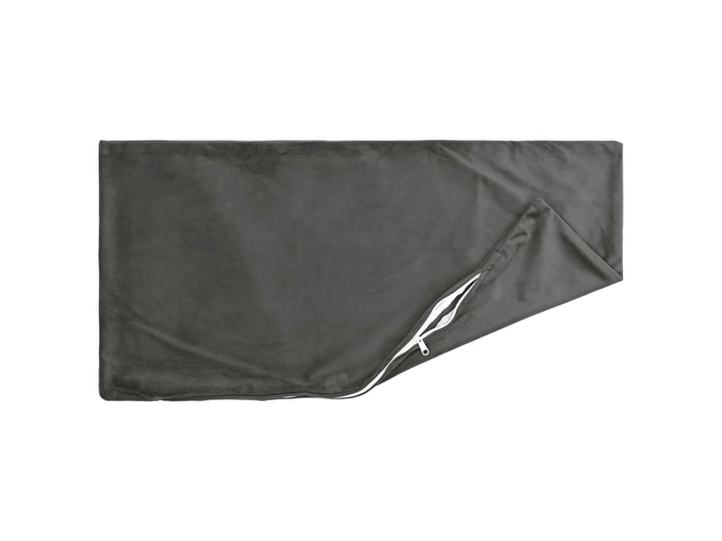  Lot de 6 coussins avec oreiller, coussins décoratifs heerlen gris foncé velours cf50856  - Conforama D