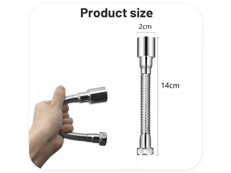  Rallonge de robinet de cuisine réglable m20 de 14 cm avec 2 modes de jet, aérateur flexible à 360°, rallonge en acier inoxydable pour évier de cu  - Conforama E