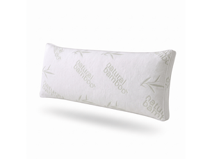 Traversin cervical microfibre bambou - 140 x 35 cm - déhoussable - collection respirant