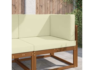 Coussin de canapé d'extérieur, coussin de chaise polyester crème 80 x 80 cm cf54083