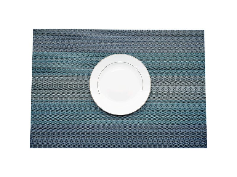  Lot de 4 sets de table en pvc, antidérapants et lavables, résistants à la chaleur et aux salissures, fibres synthétiques, grisbleu, 4  - Conforama B