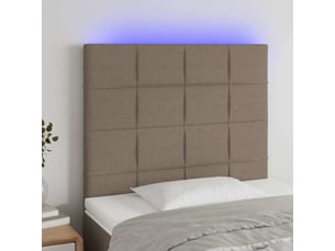 Tete de lit A poser largeur 80 cm   taupe