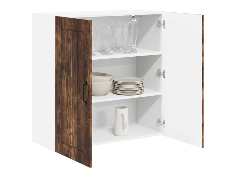  Armoire de cuisine chêne fumé 80x31x80cm bois d'ingénierie shl6316  - Conforama C