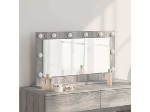 Miroir rectangulaire à fixer coloris gris <strong></strong>  <strong></strong> - 80 cm x 45 cm