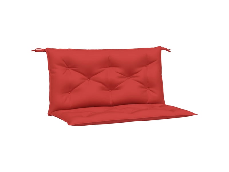  Lot de 2 coussins de banc jardin, coussins d'assise rouge 100x50x7 cm tissu oxford cf58735  - Conforama A