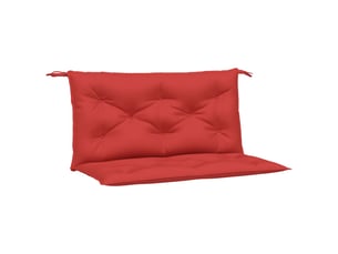 Lot de 2 coussins de banc jardin, coussins d'assise rouge 100x50x7 cm tissu oxford cf58735