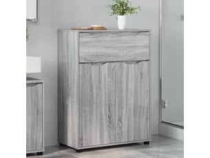 Cabinet de salle de bain, meuble de rangement gris sonoma 72.5x36.5x100 cm