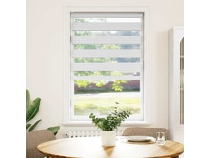 Store zèbre, store de fenêtre blanc 75x100 cm largeur du tissu 70,9 cm polyester cf48420