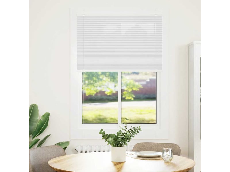  Store plissé, store de fenêtre blanc 90x100 cm largeur du tissu 89,4 cm polyester cf46767  - Conforama A