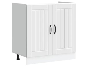 Meuble de cuisine, meuble de base de lavabo blanc bois d'ingénierie