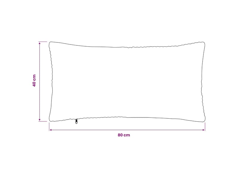 Lot de 2 housses de coussin almelo marron 40 x 80 cm velours côtelé cf49398 - Conforama E