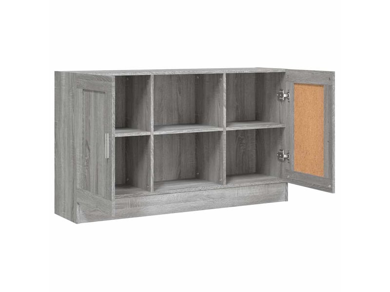  Buffet - bahut - meuble de rangement sonoma gris 120x30,5x70 cm bois d'ingénierie  - Conforama E