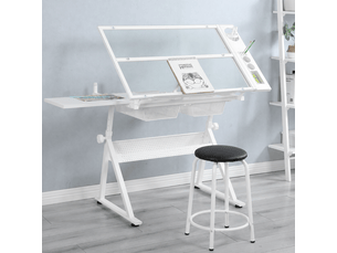 Plateau 101 cm coloris blanc
