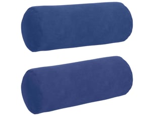 Lot de 2 coussins d'accent, coussins décoratifs, coussins lombaires bleu police ø 15 x 40 cm cf56719