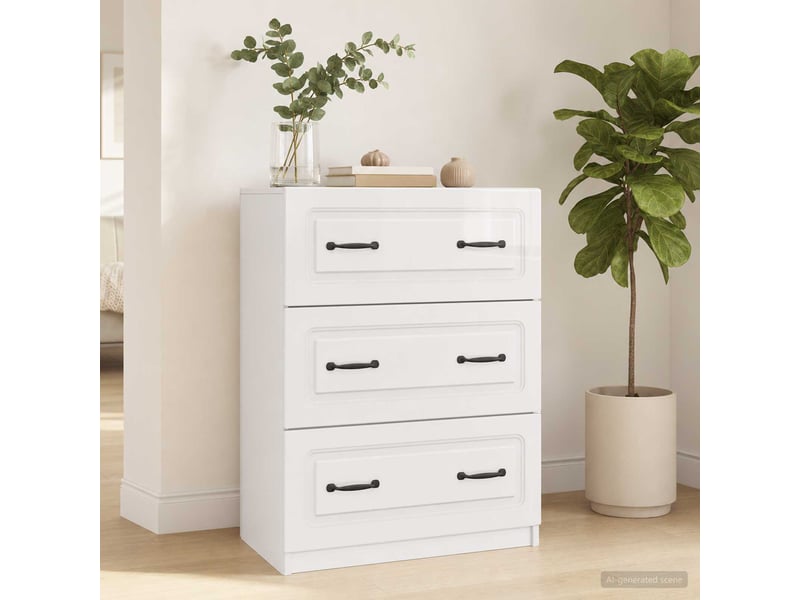  Armoire de rangement bureau, armoire à tiroirs 66 x 34,5 x 87 cm bois d'ingénierie shl44  - Conforama D