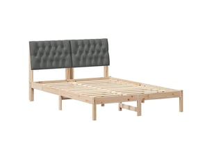 Lit 2 places 135x190 cm    coloris marron