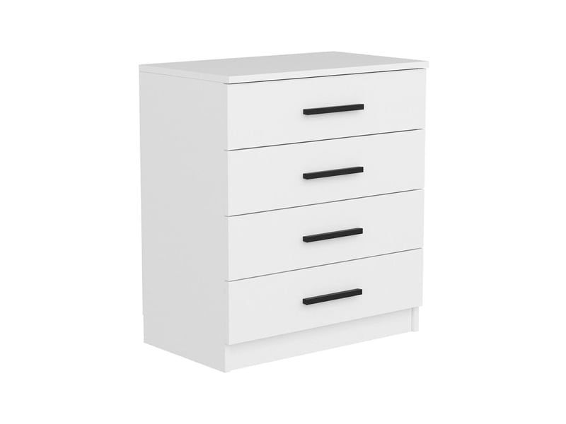  Commode kalmaegi, 4 tiroirs, 70x79x42h cm blanc Kalmaegi - Conforama A