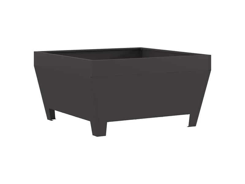 Brasero exterieur, foyer noir 80x80x43 cm acier patiné  - Conforama A