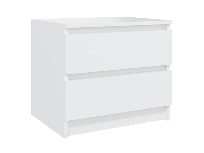 Table de chevet - cabinet de chevet - table de nuit blanc 50x39x43,5 cm bois d'ingénierie  - Conforama A