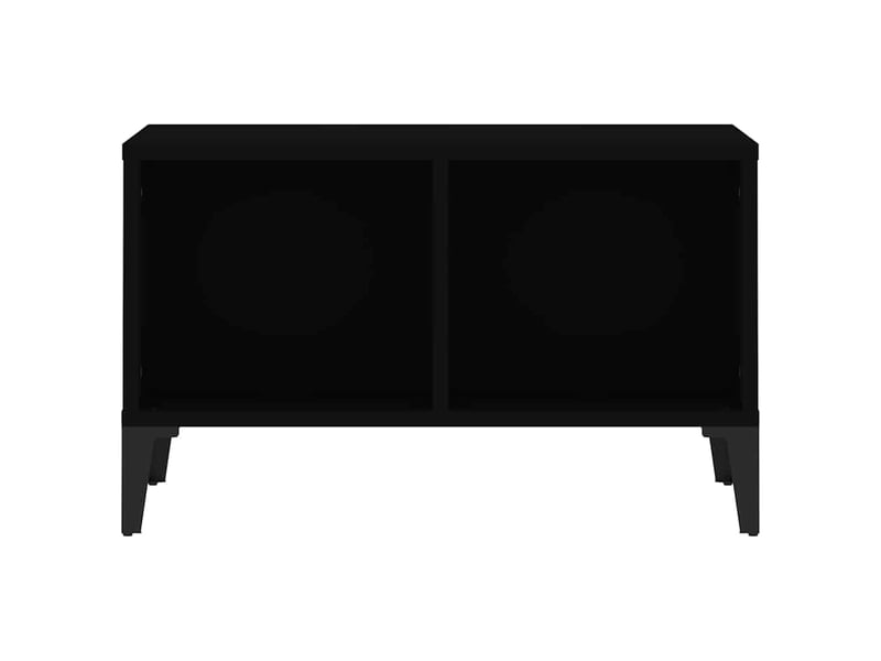  Table basse | table de salon noir 60x50x36,5 cm bois d'ingénierie  - Conforama E