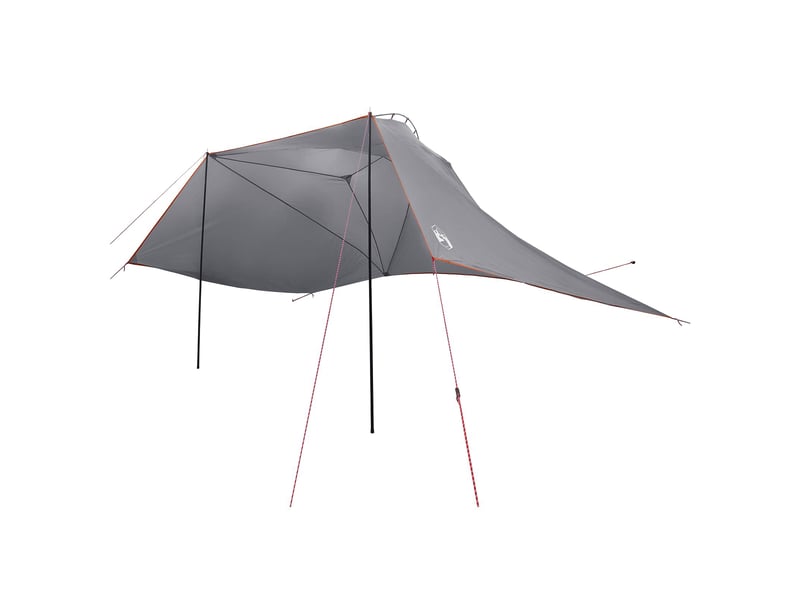 Tente voiture pour camping gris et orange 350x250 cm polyester et acier  - Conforama C
