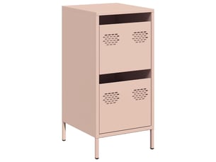 Buffet - bahut - meuble de rangement rose 35x39x73,5 cm acier laminé à froid