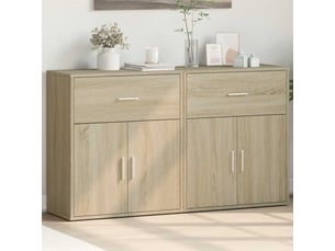 Buffets 2 pcs - bahut - meuble de rangement chêne sonoma 60x31x70 cm bois d'ingénierie