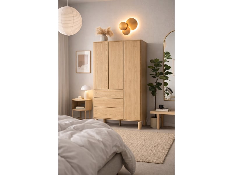 Selsey sanden - armoire - 110 cm - chêne bookmatch Sanden - Conforama C