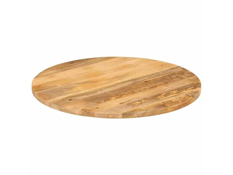 Dessus de table, plateau de table 90x2,5 cm rond bois de manguier massif - Conforama A