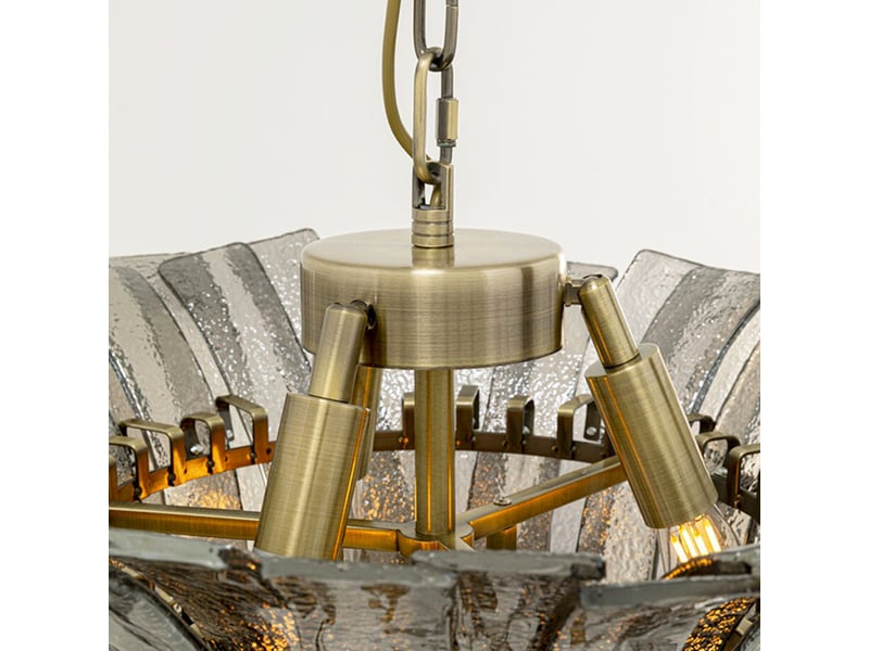 suspension venezia fumée 50cm  - Conforama D
