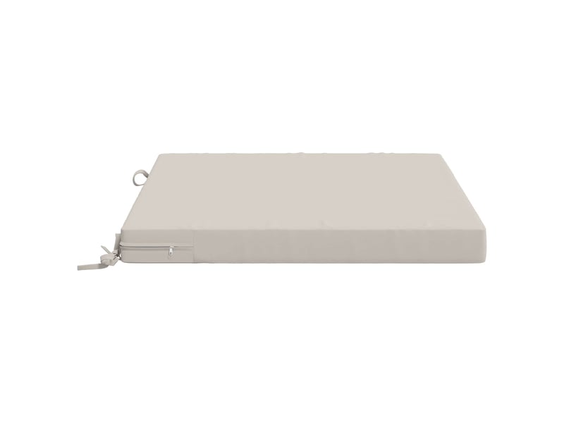  Lot de 4 coussins de siège, coussins d'assise soest 100 % polyester blanc cf60309  - Conforama D