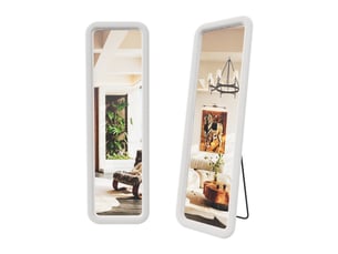 Miroir à poser coloris blanc <strong>NAHILIMI</strong> <strong></strong> - 160 cm x 50 cm