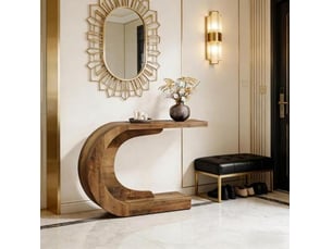 Console 0 tiroir(s)  coloris marron <strong>CHICFURN</strong> <strong></strong> - longueur 110 cm - 110 cm