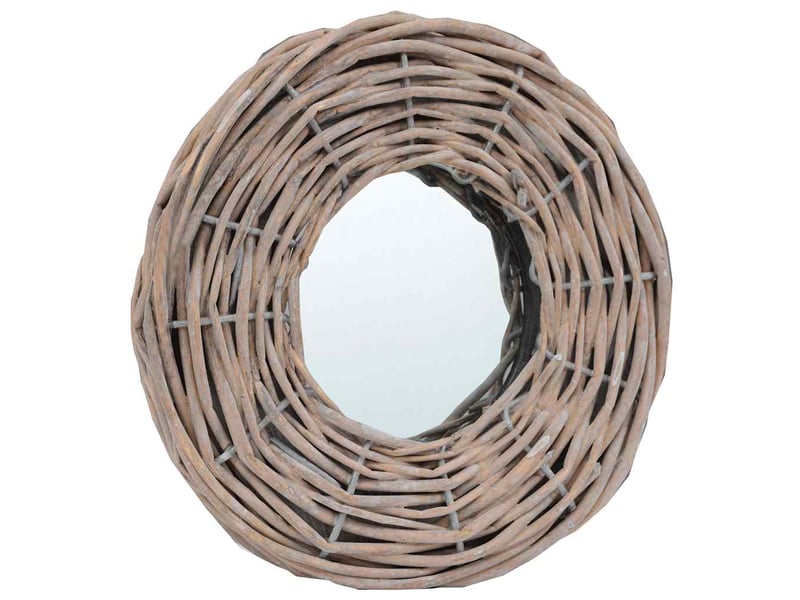  Lot de 3 miroirs, miroir décoratif 15 cm osier cf62935  - Conforama C