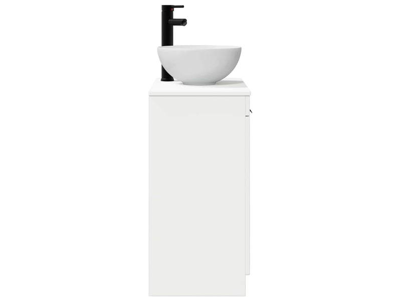 Meuble de salle de bain avec évier blanc 54x35x83 cm shl6876 - Conforama E