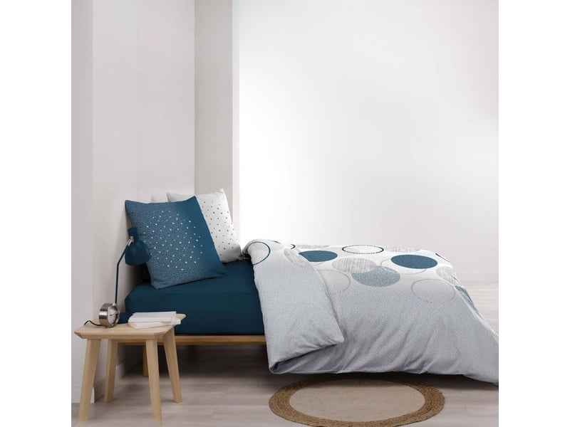  Housse de couette 260x240 + 2 taies voie lactée coton  - Conforama C