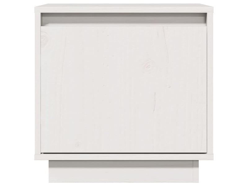  Table de chevet - cabinet de chevet - table de nuit blanc 40x30x40 cm bois de pin solide  - Conforama C