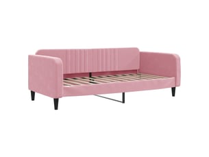 Lit simple 90x200 cm    coloris rose