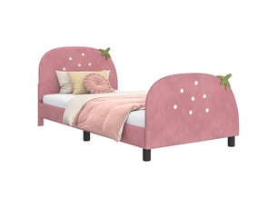 Lit simple 80x200 cm    coloris rose