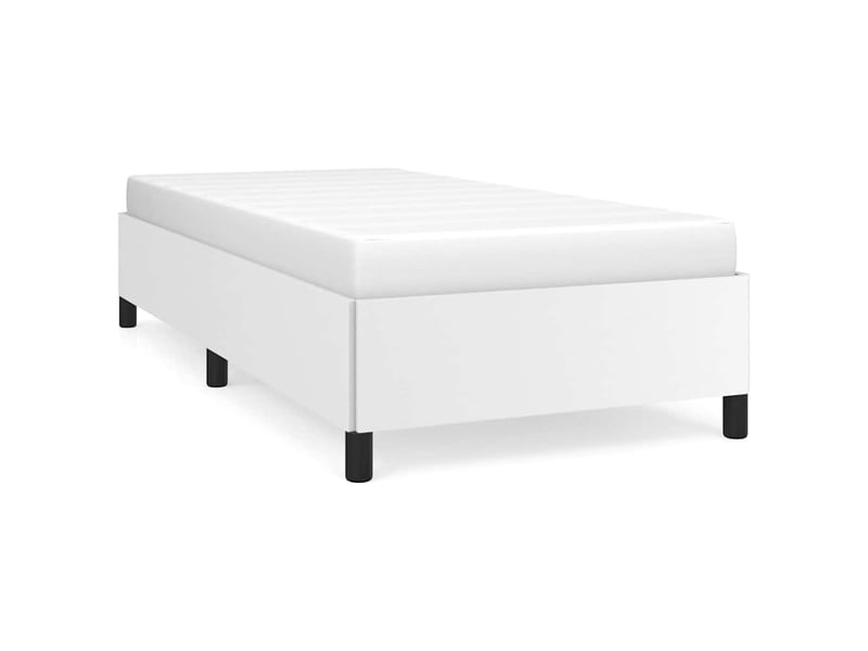  Lit simple- lit adulte -  cadre de lit sans matelas blanc 100x200 cm similicuir  - Conforama A