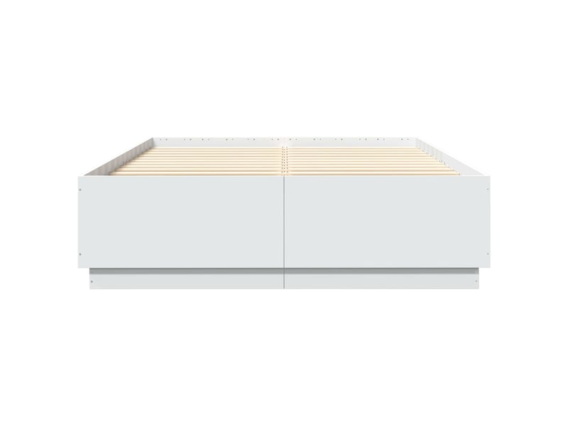  Lit double- lit adulte -  cadre de lit sans matelas blanc 150x200 cm  - Conforama C