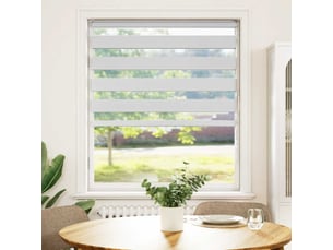 Store zèbre, store de fenêtre blanc 115x100 cm largeur du tissu 110,9cm polyester cf48351