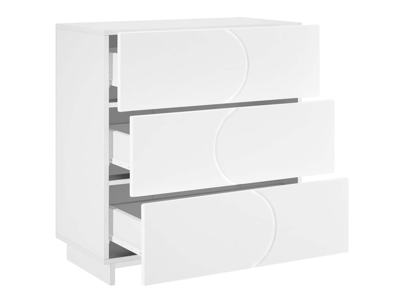 Buffet salon, buffet de rangement blanc 70x38x75 cm bois d'ingénierie - Conforama C