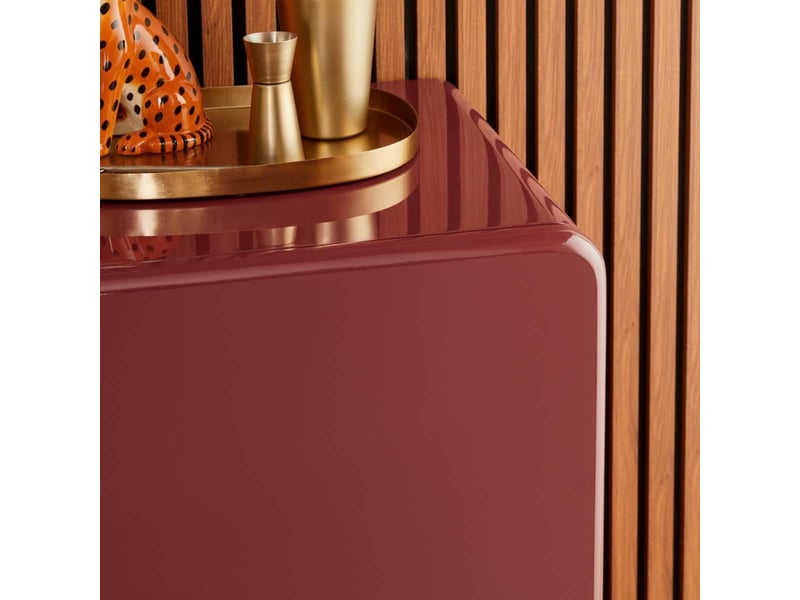  Buffet douglas carré 80x80cm 2 portes rouge DOUGLAS - Conforama D