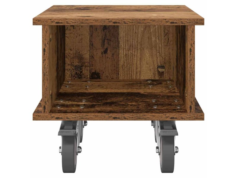  Meuble tv - banc tv - meuble de rangement 37 x 35 x 35 cm bois ancien bois d'ingénierie  - Conforama E