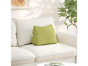 Coussin de dos, coussin de dossier vert clair 45 x 20 x 35 cm tissu cf55057