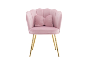 Fauteuil fixe ULEVR Velours rose vendu Par 6