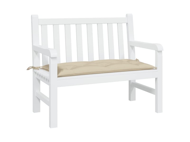  Coussin de banc de jardin, coussin d'assise beige 110x50x7 cm tissu oxford cf52650  - Conforama C