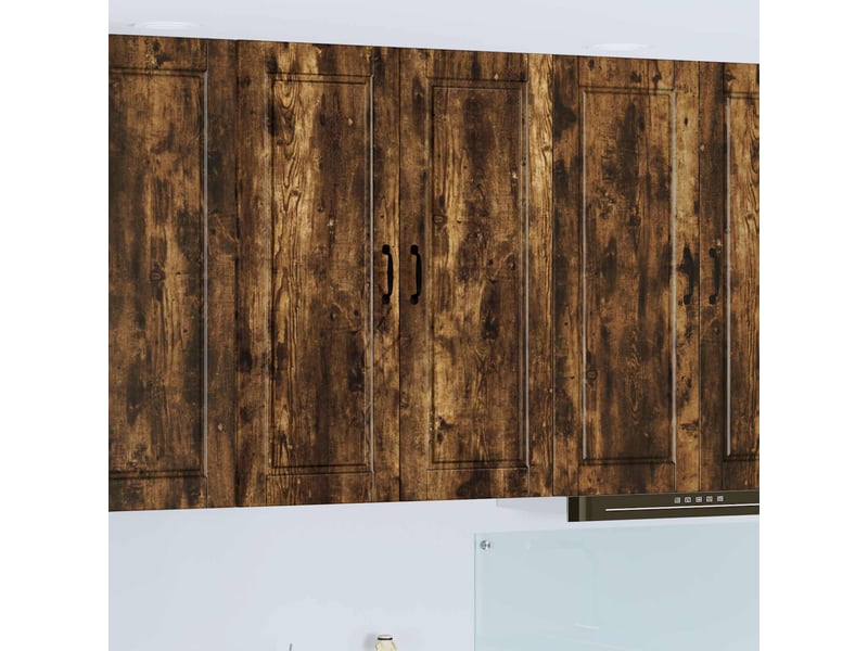 Meuble mural de cuisine, armoire de cuisine chêne fumé 80x31x100cm shl4908 - Conforama B